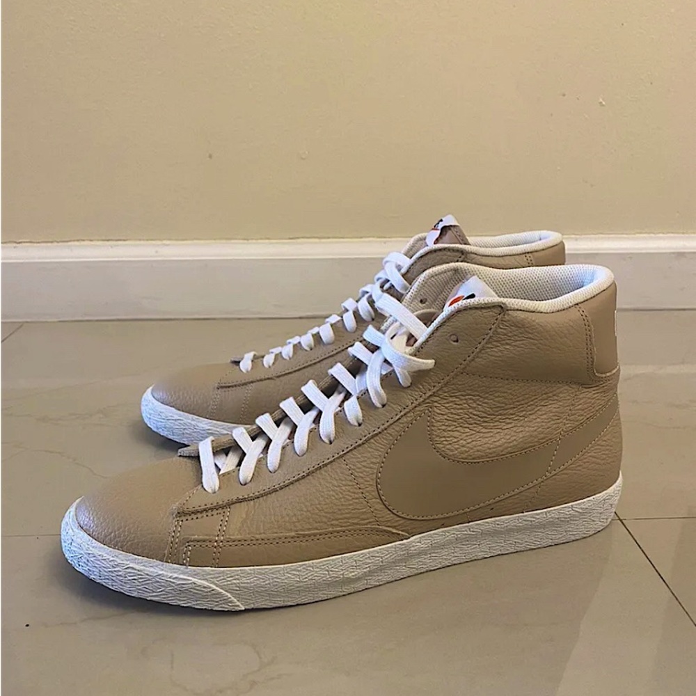 Nike Blazer Mid Premium Leather Linen Summit Tan